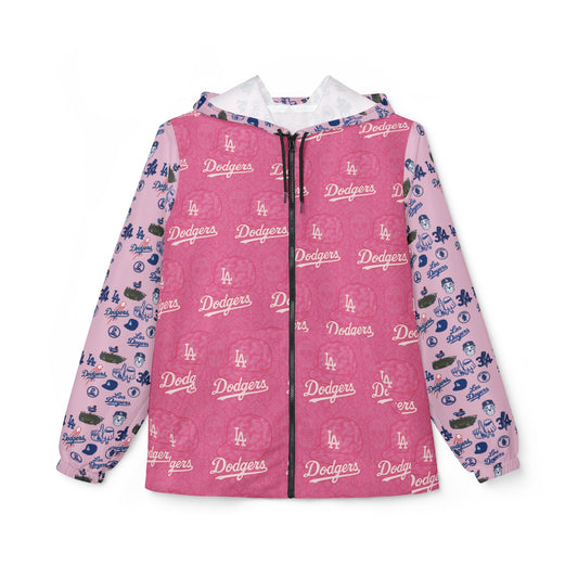 Pink Dodgers Windbreaker Jacket for Game Day