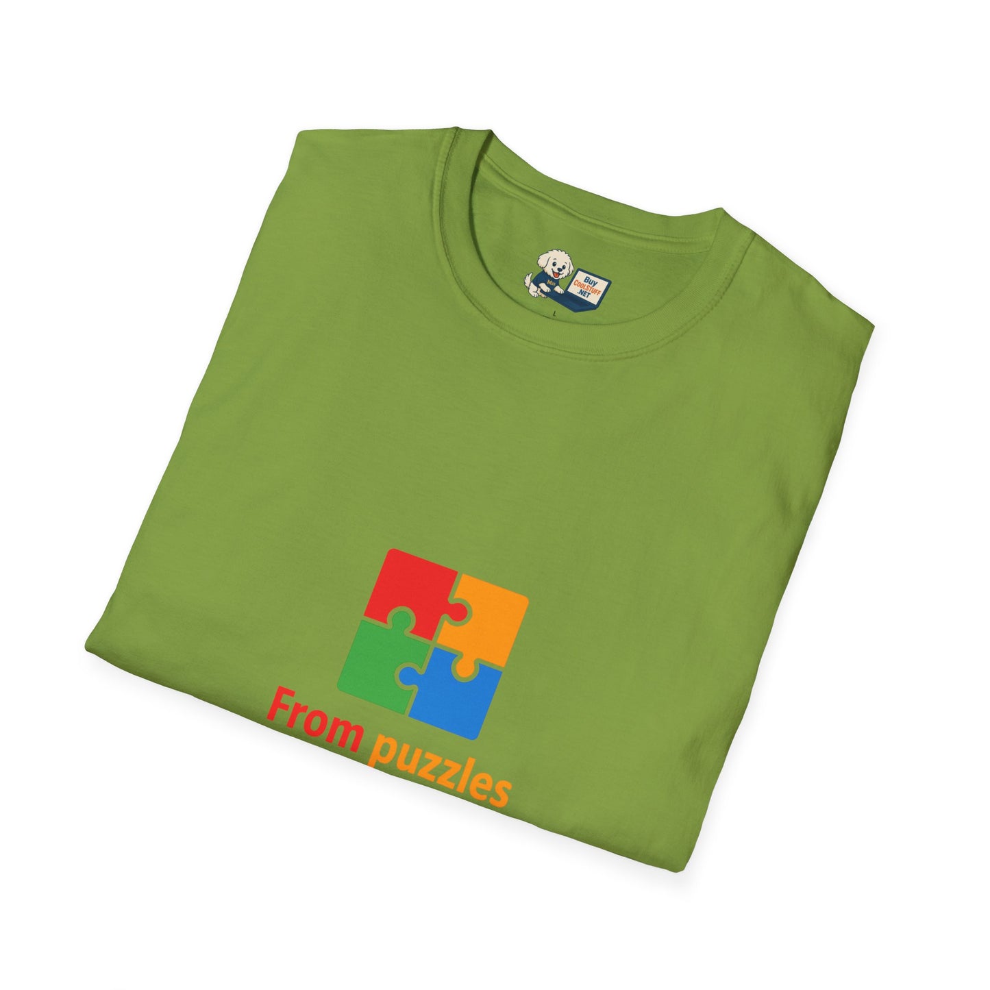 Autism Awareness - "From Puzzles to Possibilities" -  Unisex Softstyle T-Shirt (Various Colors)