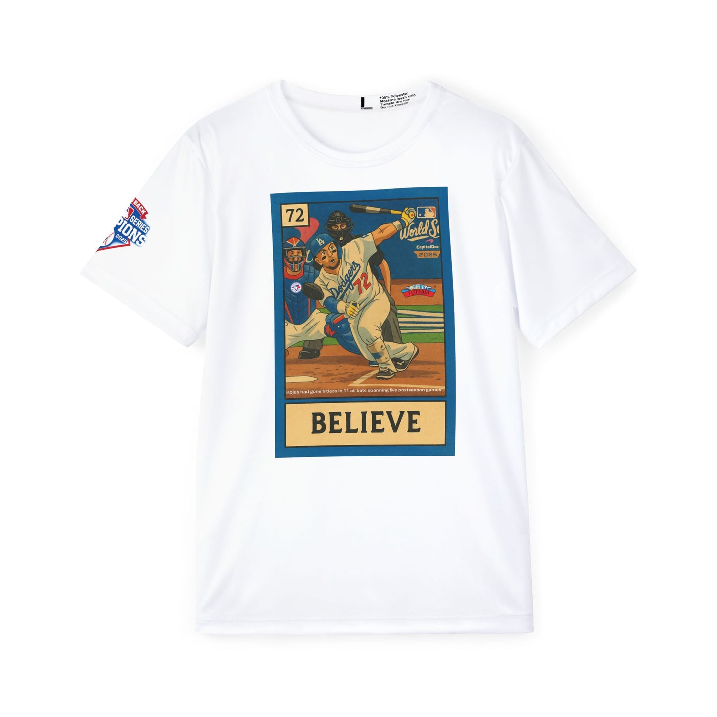 Dodgers Miguel Rojas “Unlikely Hero” Tee – 2025 World Series Edition - Limited Edition
