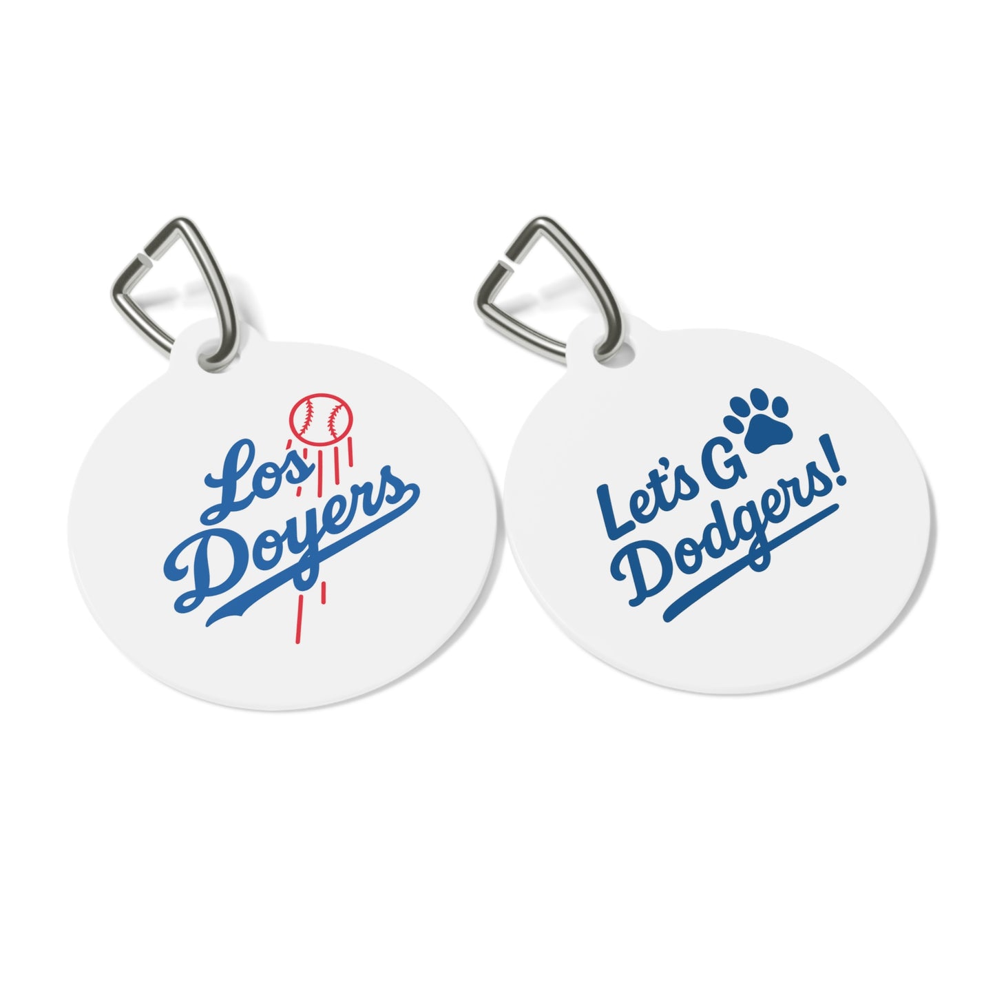 Los Doyers  Baseball Pet Tag - Let's Go Dodgers! Dog/Cat ID Tag