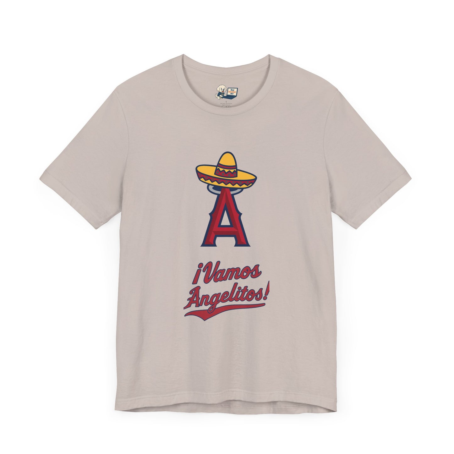 ¡Vamos Angelitos! Unisex Short Sleeve Tee - Fun and Festive Casual Wear - Angels
