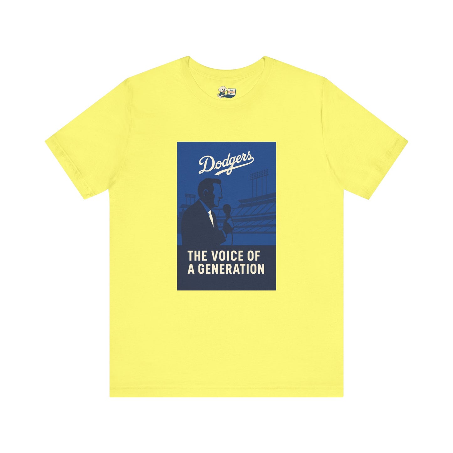Dodgers Vin Scully "The Voice Of A Generation"  Tee - Unisex Jersey Short Sleeve