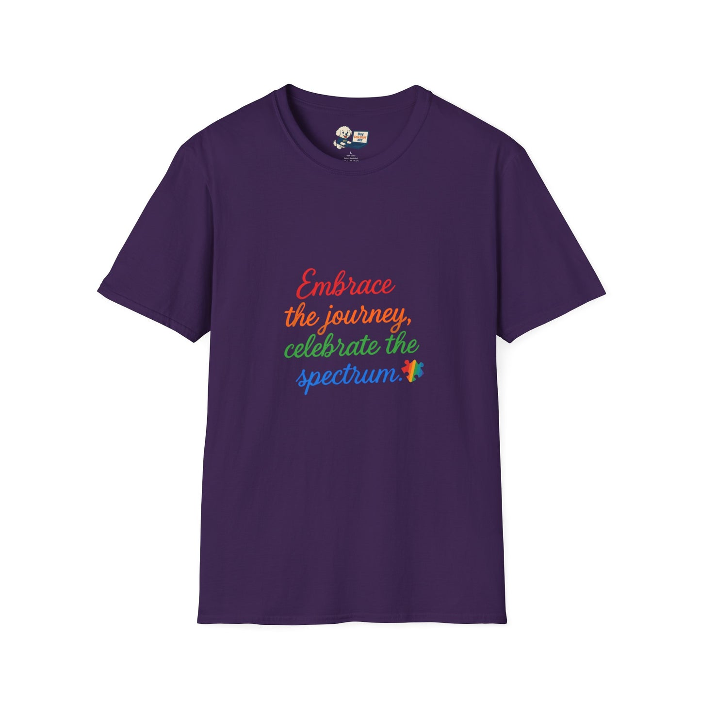 Autism Awareness - "Rainbow Infinity" -  Unisex Softstyle T-Shirt (Various Colors)