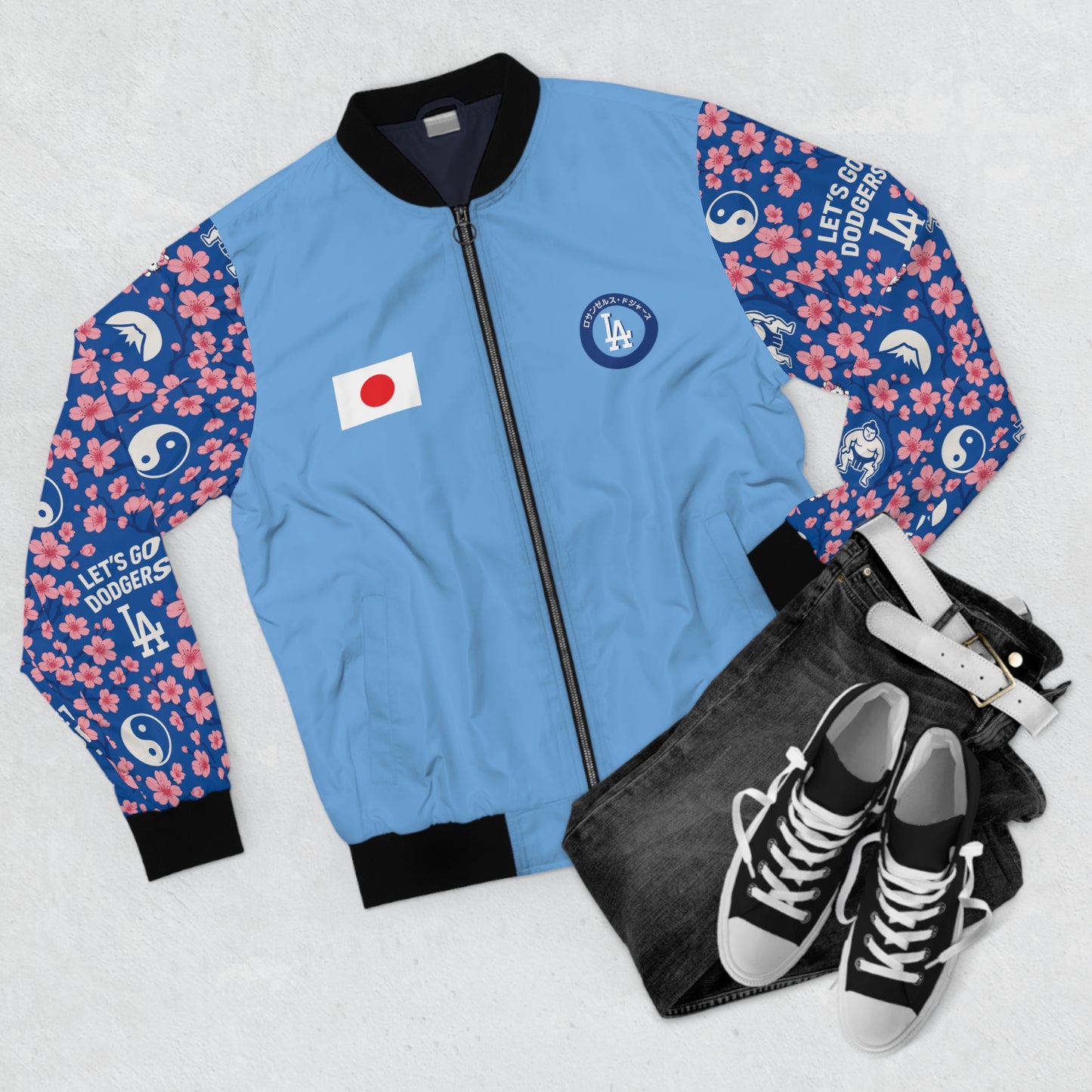 Dodgers - Japanese Players - Bomber Jacket - Blue