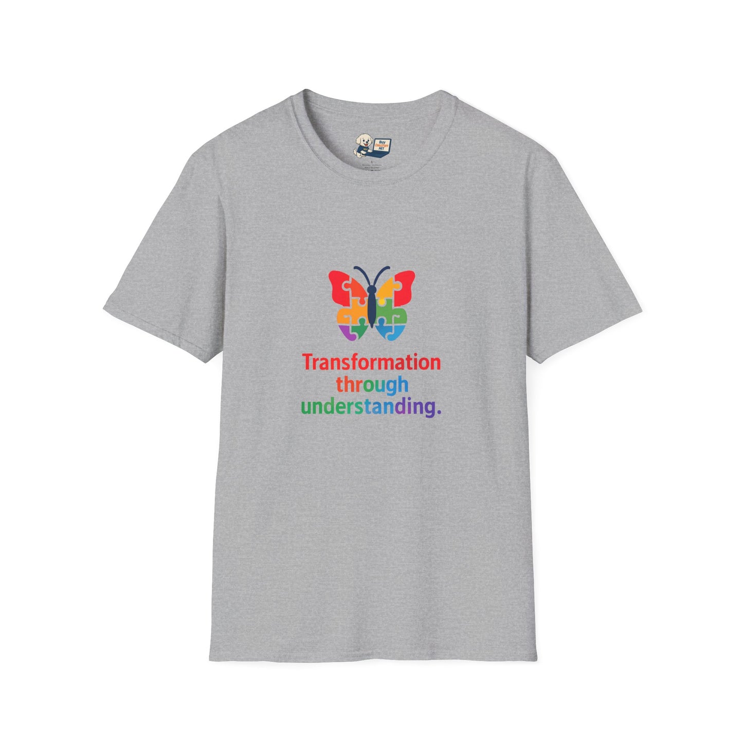 Autism Awareness - "Transformation Through Understanding" -  Unisex Softstyle T-Shirt (Various Colors)