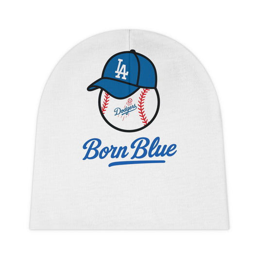 Dodgers Baby Beanie - Born Blue Baseball Cap Design