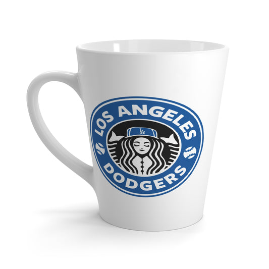 Los Angeles Dodgers Latte Mug - Perfect for Baseball Fans and Coffee Lovers