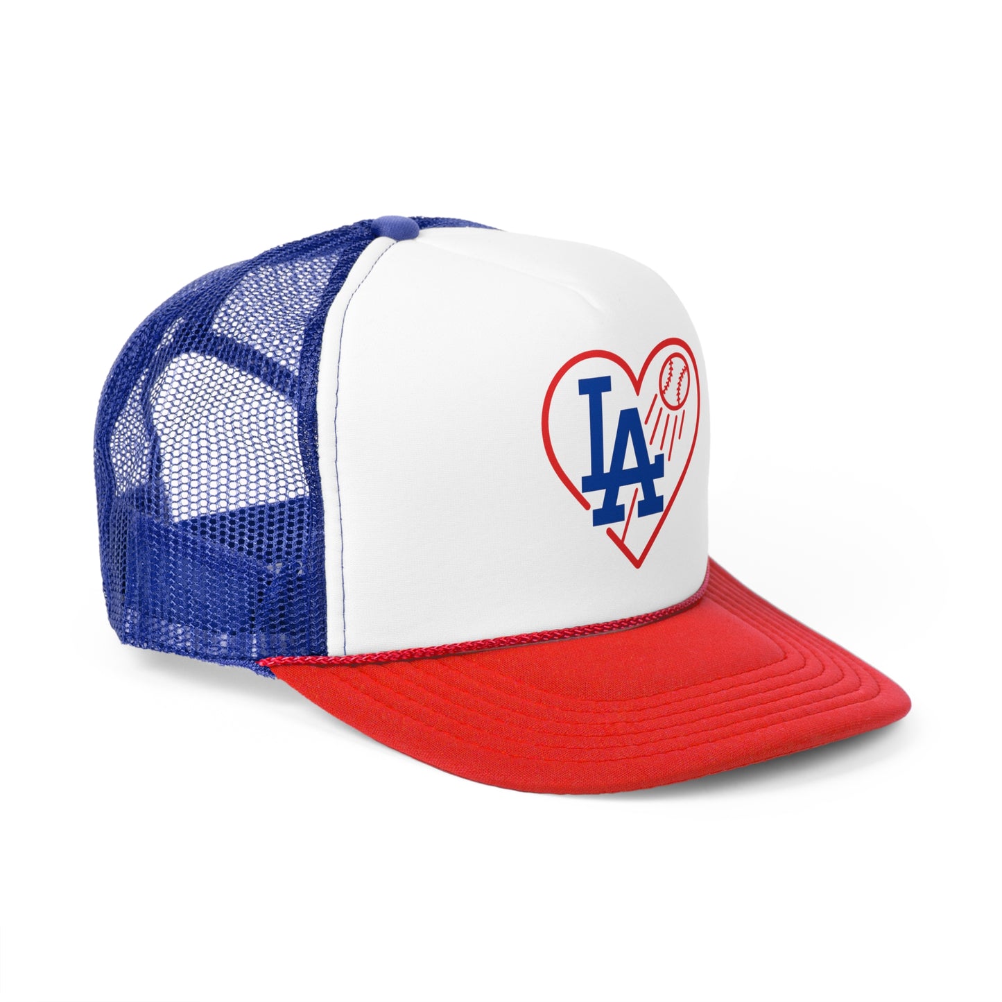L.A. Baseball Heart Trucker Cap - Perfect for Men & Women (Various Colors)