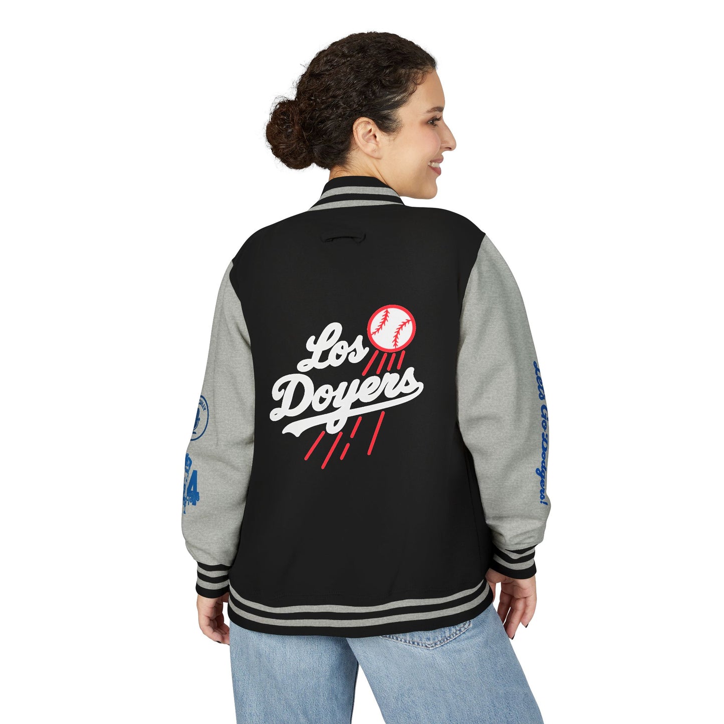 Mexican Flag Los Doyers Unisex Heavyweight - Letterman Jacket - Men & Women