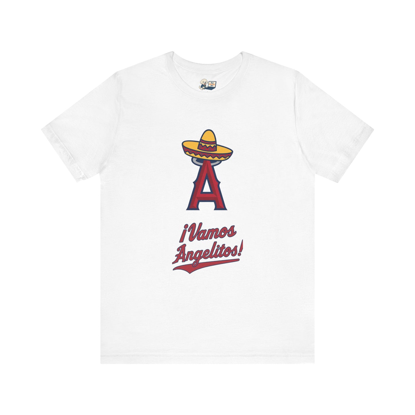 ¡Vamos Angelitos! Unisex Short Sleeve Tee - Fun and Festive Casual Wear - Angels