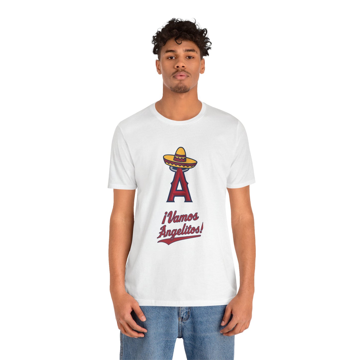 ¡Vamos Angelitos! Unisex Short Sleeve Tee - Fun and Festive Casual Wear - Angels