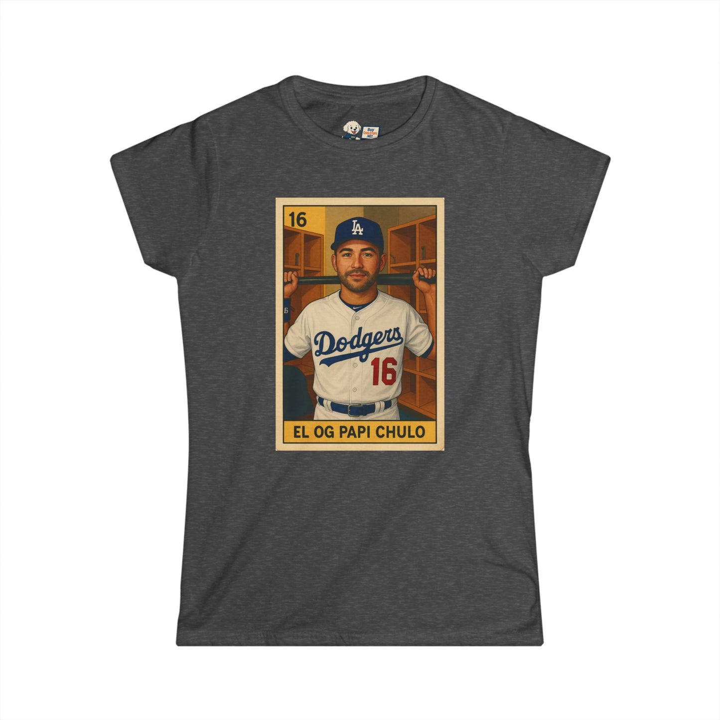 Dodgers - EL OG PAPI CHULO - Andre Eithier- Fun Gift for Sports Fans, Vintage Style T-Shirt, Baseball Fan Apparel, Unique Women's Clothing