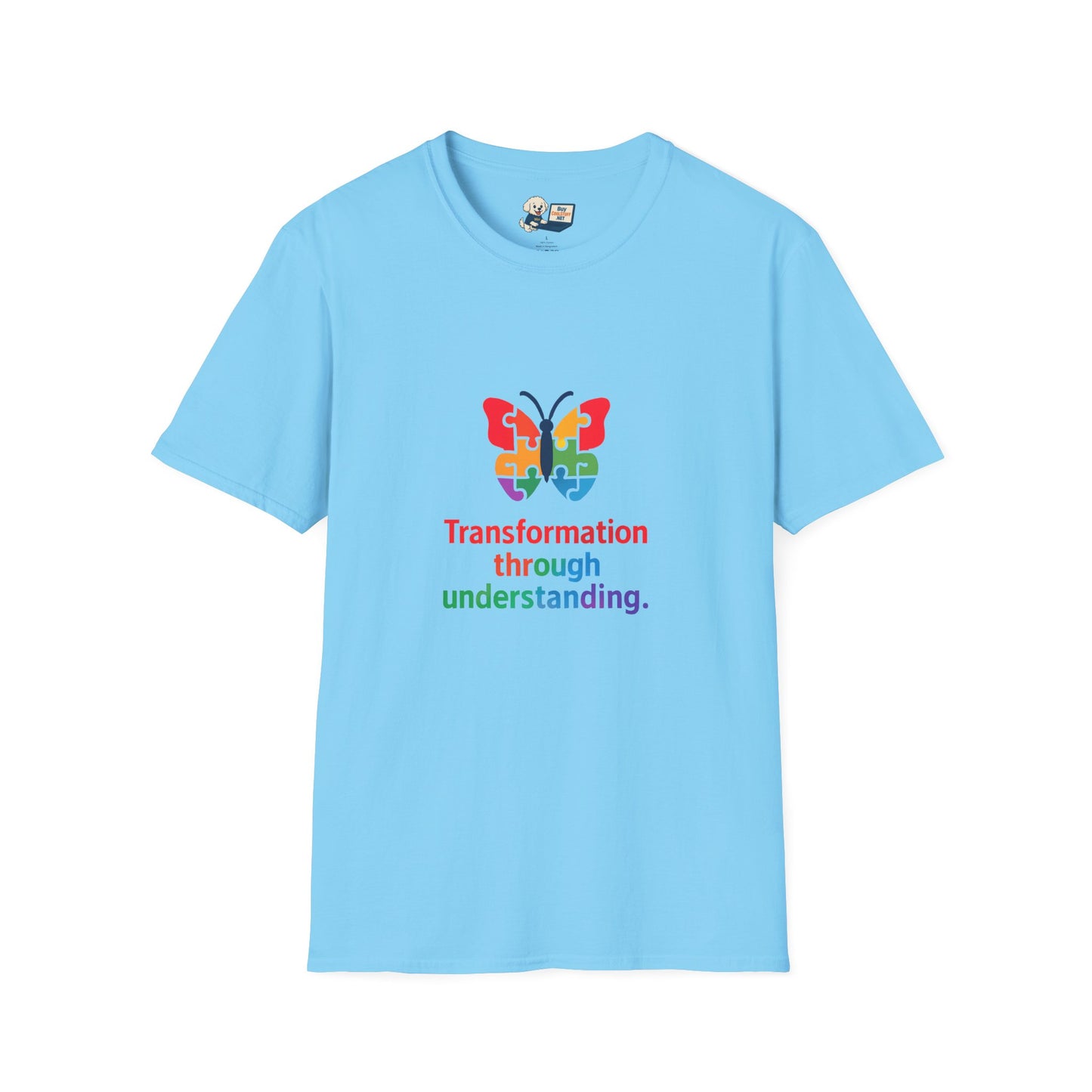 Autism Awareness - "Transformation Through Understanding" -  Unisex Softstyle T-Shirt (Various Colors)