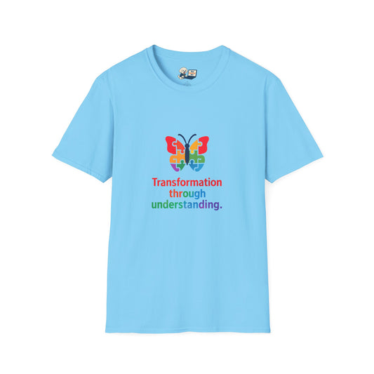 Autism Awareness - "Transformation Through Understanding" -  Unisex Softstyle T-Shirt (Various Colors)