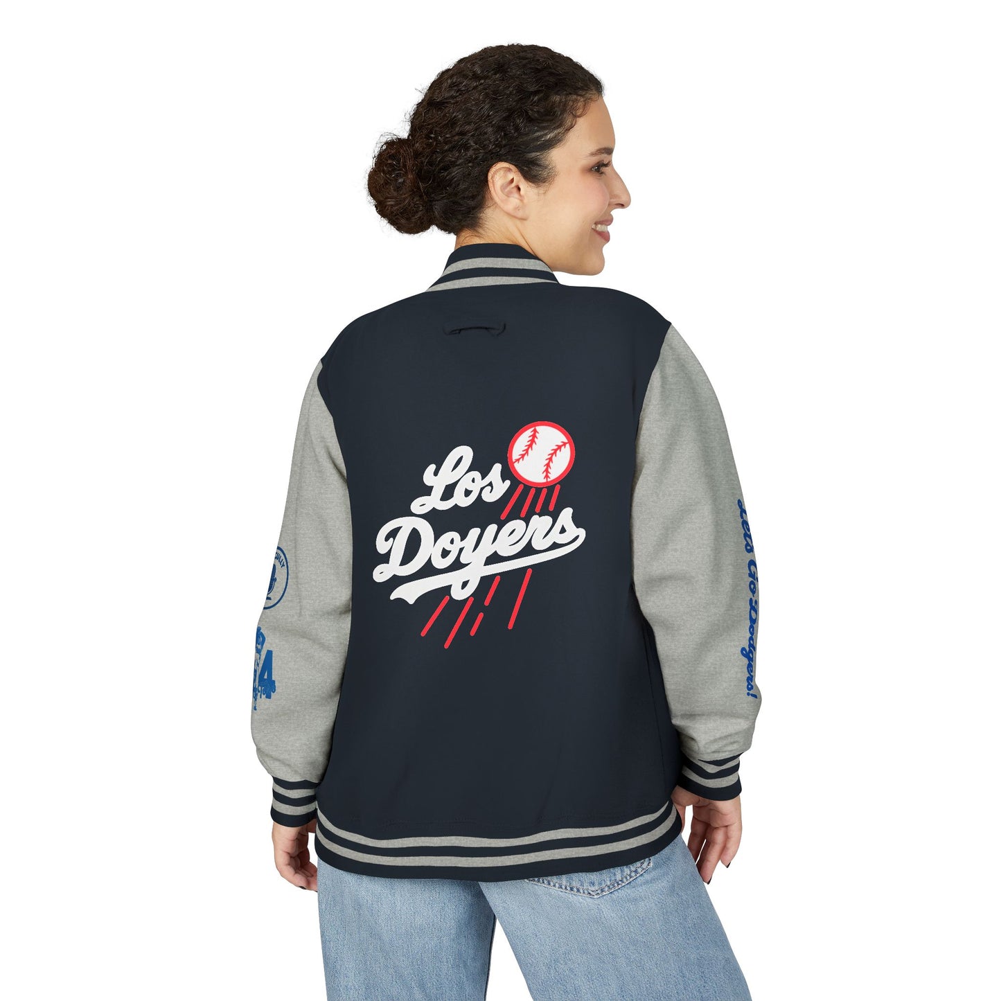 Mexican Flag Los Doyers Unisex Heavyweight - Letterman Jacket - Men & Women