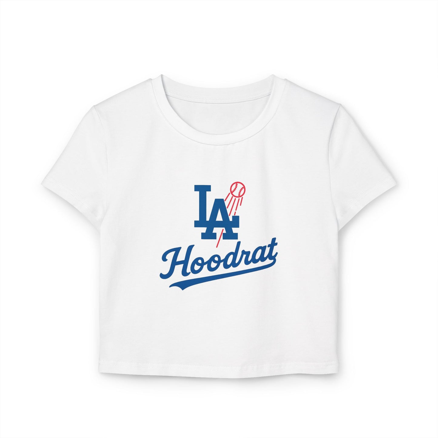 L.A. Hoodrat Women's Belly Tee - Trendy Sports Graphic Top
