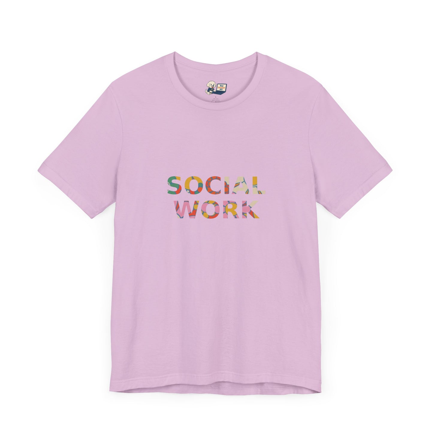Social Work "Flower Letters" Unisex Jersey Tee - Fun & Quirky Design for Everyday Heroes