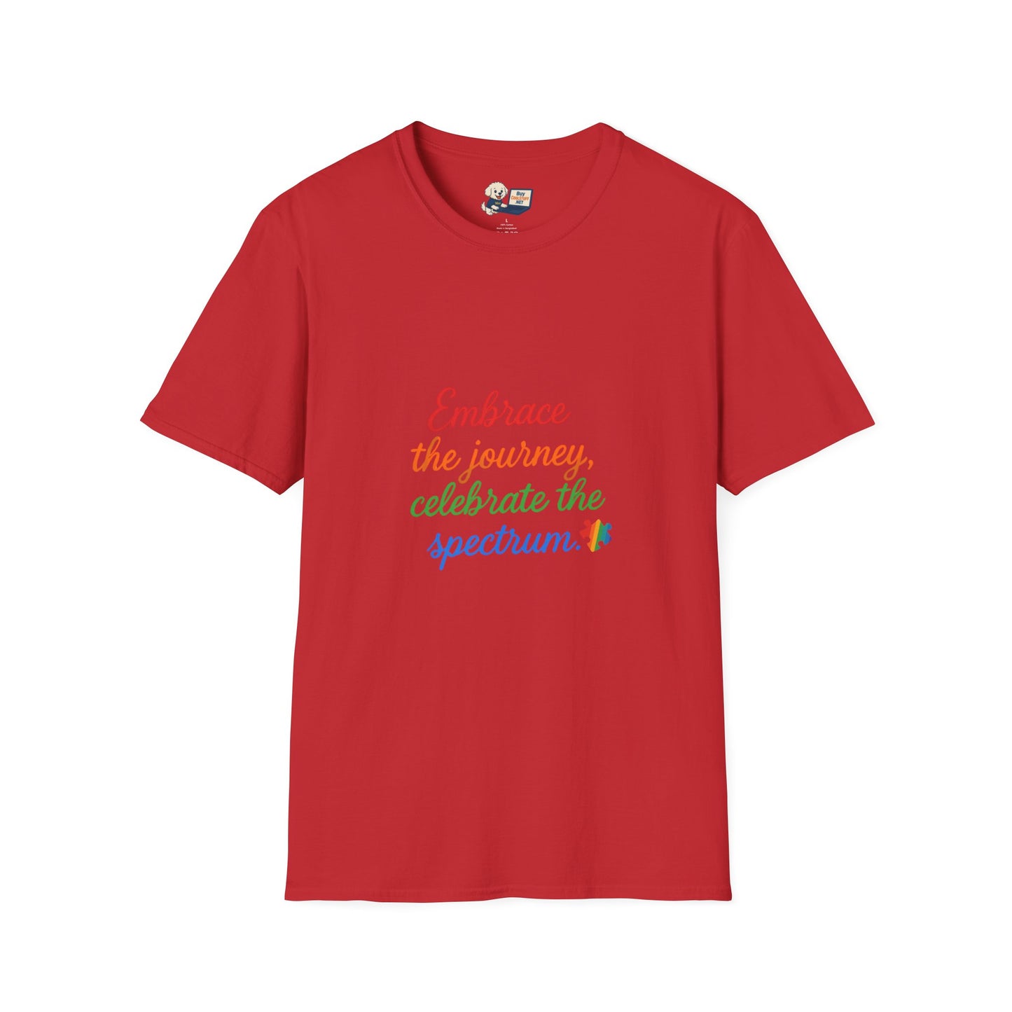 Autism Awareness - "Rainbow Infinity" -  Unisex Softstyle T-Shirt (Various Colors)