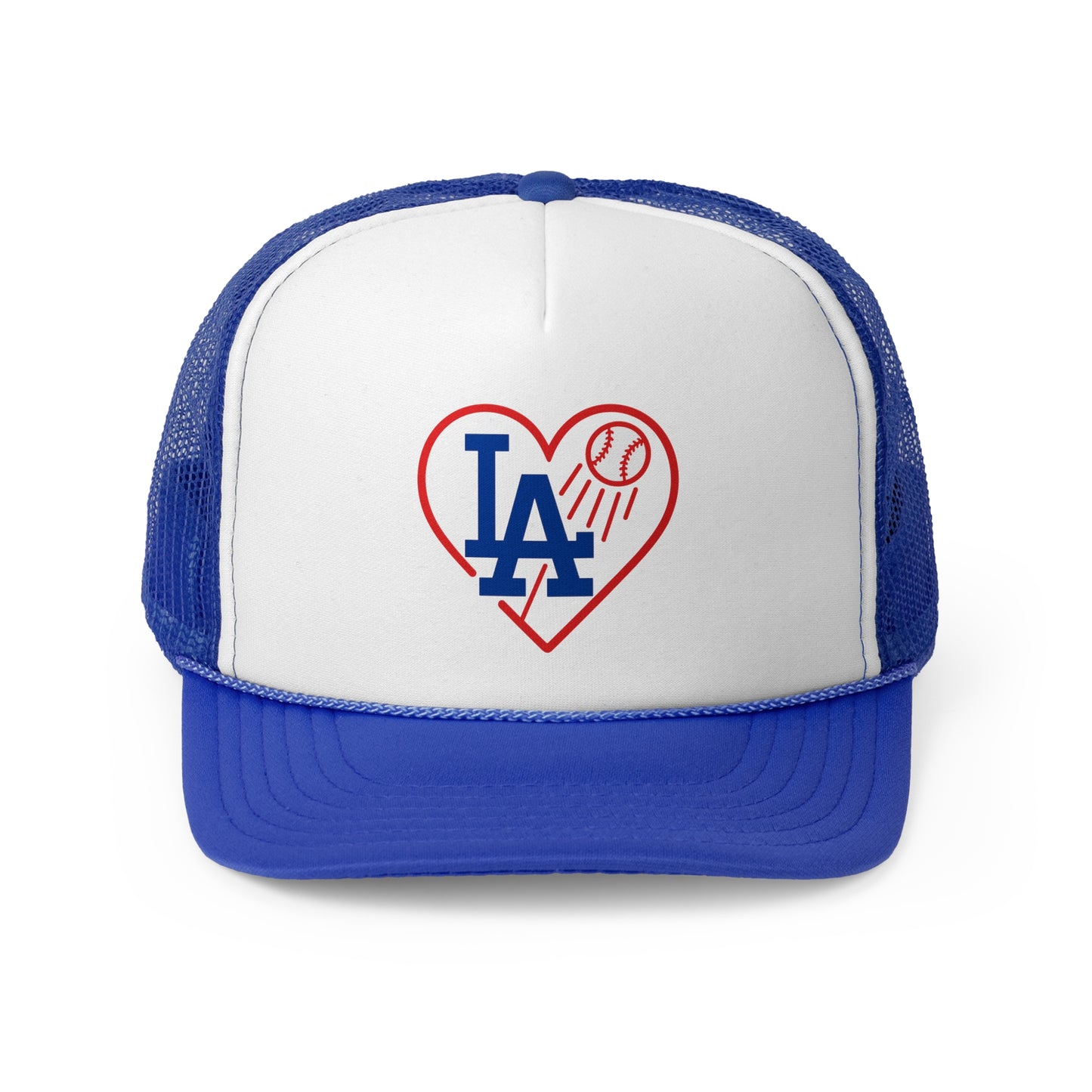 L.A. Baseball Heart Trucker Cap - Perfect for Men & Women (Various Colors)