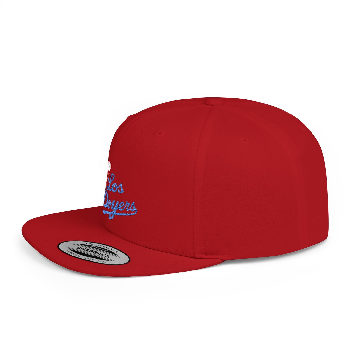 Los Doyers Embroidery Stylish Flat Bill Snapback Cap