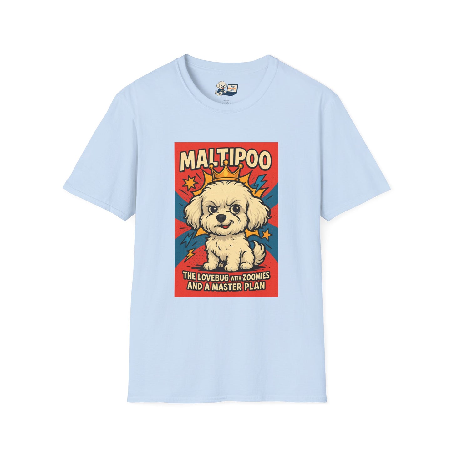 Maltipoo Lovebug Unisex Softstyle T-Shirt – Perfect Gift for Dog Lovers!