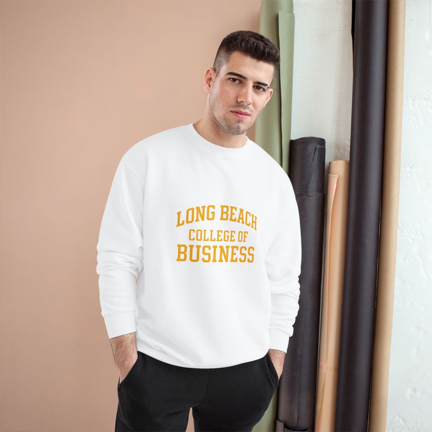 Long Beach College of Business Champion Sweatshirt - Comfortable & Stylish Crewneck for Students & Alumni