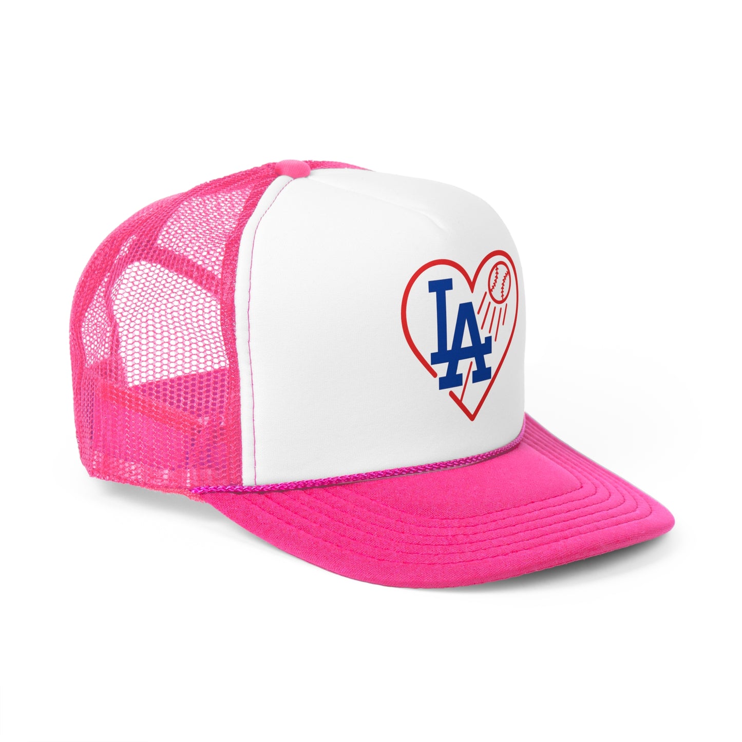 L.A. Baseball Heart Trucker Cap - Perfect for Men & Women (Various Colors)