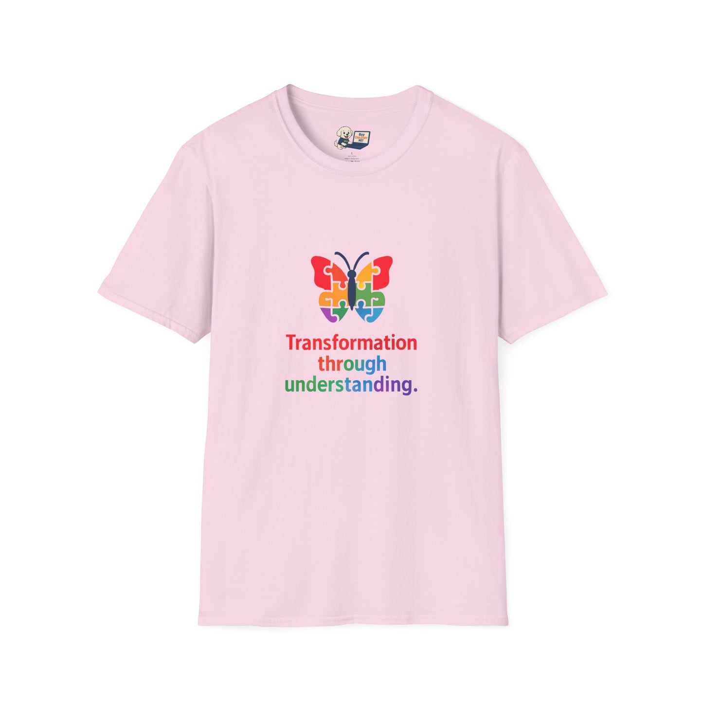 Autism Awareness - "Transformation Through Understanding" -  Unisex Softstyle T-Shirt (Various Colors)
