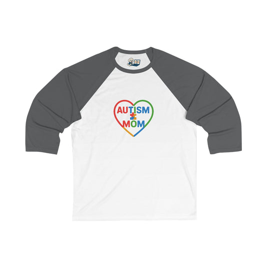 Autism Awareness - Autism Mom Unisex 3/4 Sleeve Baseball Tee