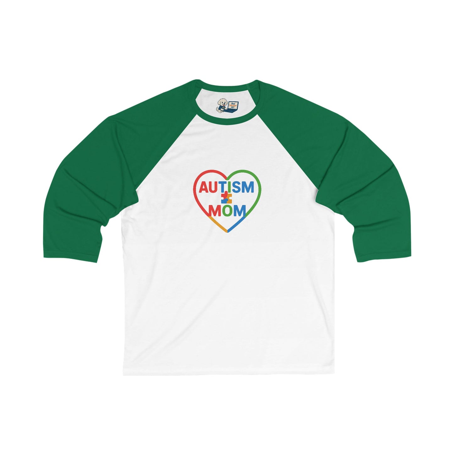 Autism Awareness - Autism Mom Unisex 3/4 Sleeve Baseball Tee