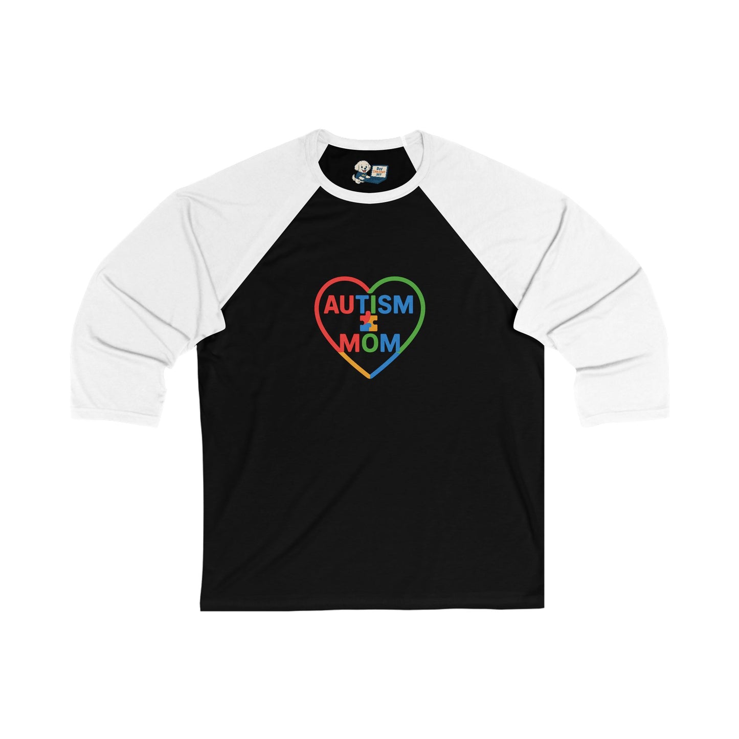 Autism Awareness - Autism Mom Unisex 3/4 Sleeve Baseball Tee