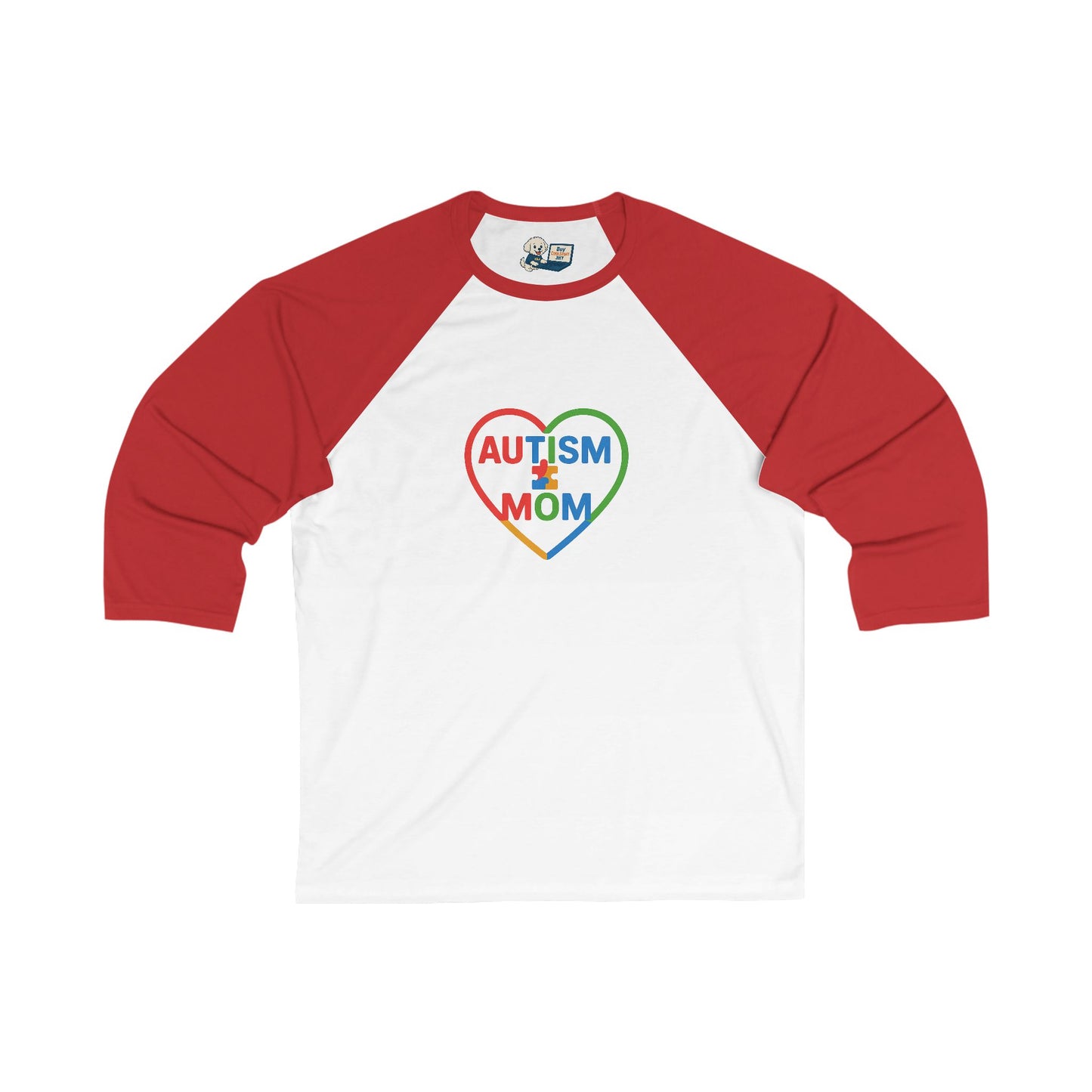 Autism Awareness - Autism Mom Unisex 3/4 Sleeve Baseball Tee