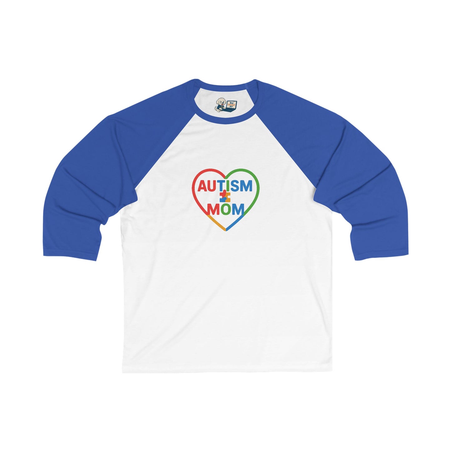 Autism Awareness - Autism Mom Unisex 3/4 Sleeve Baseball Tee
