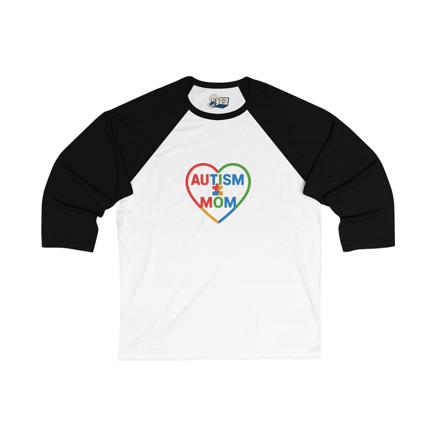Autism Awareness - Autism Mom Unisex 3/4 Sleeve Baseball Tee