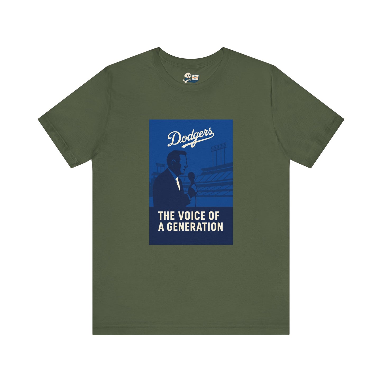 Dodgers Vin Scully "The Voice Of A Generation"  Tee - Unisex Jersey Short Sleeve