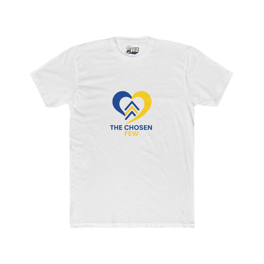Down Syndrome Awareness "The Chosen Few" Unisex Cotton Crew Tee - Heart Design