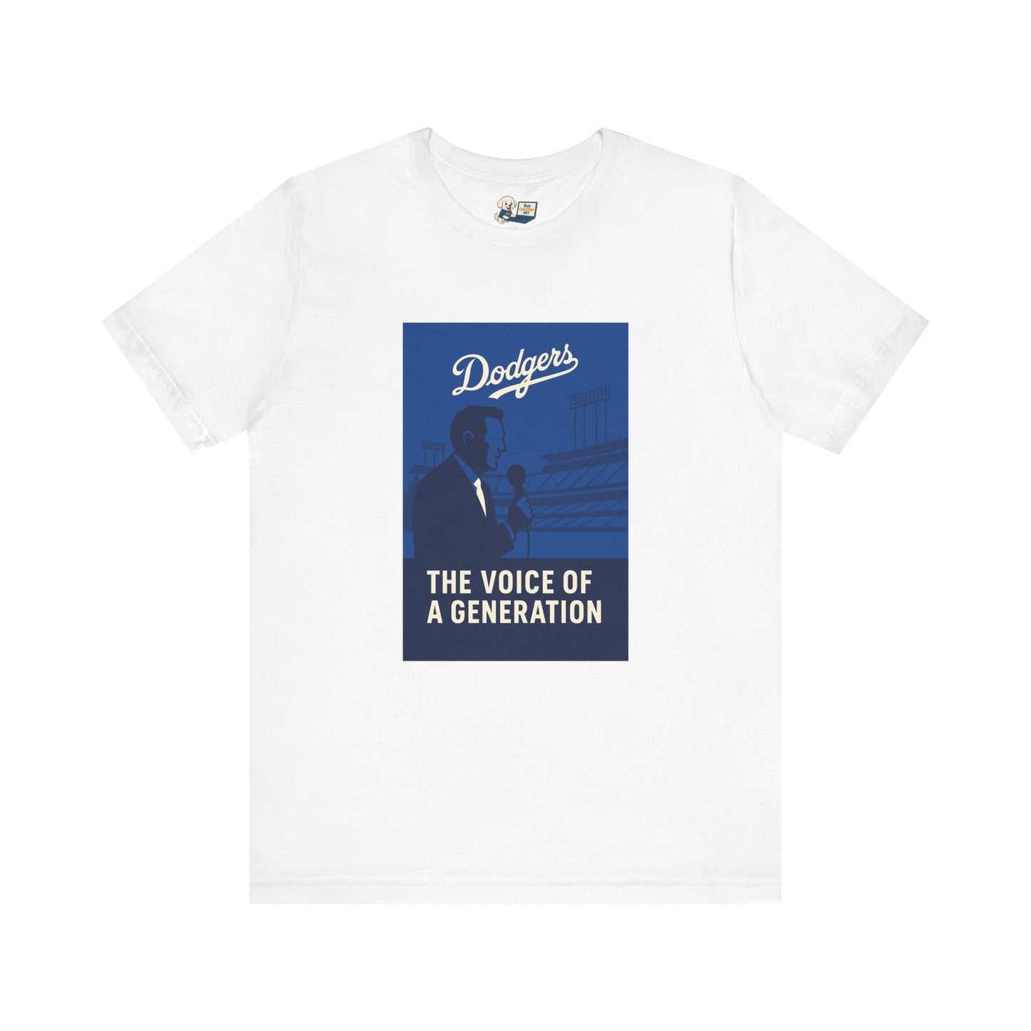 Dodgers Vin Scully "The Voice Of A Generation"  Tee - Unisex Jersey Short Sleeve