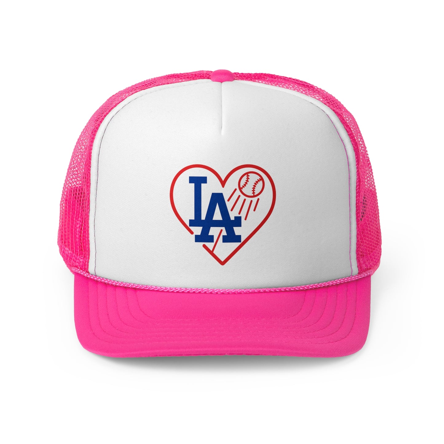 L.A. Baseball Heart Trucker Cap - Perfect for Men & Women (Various Colors)