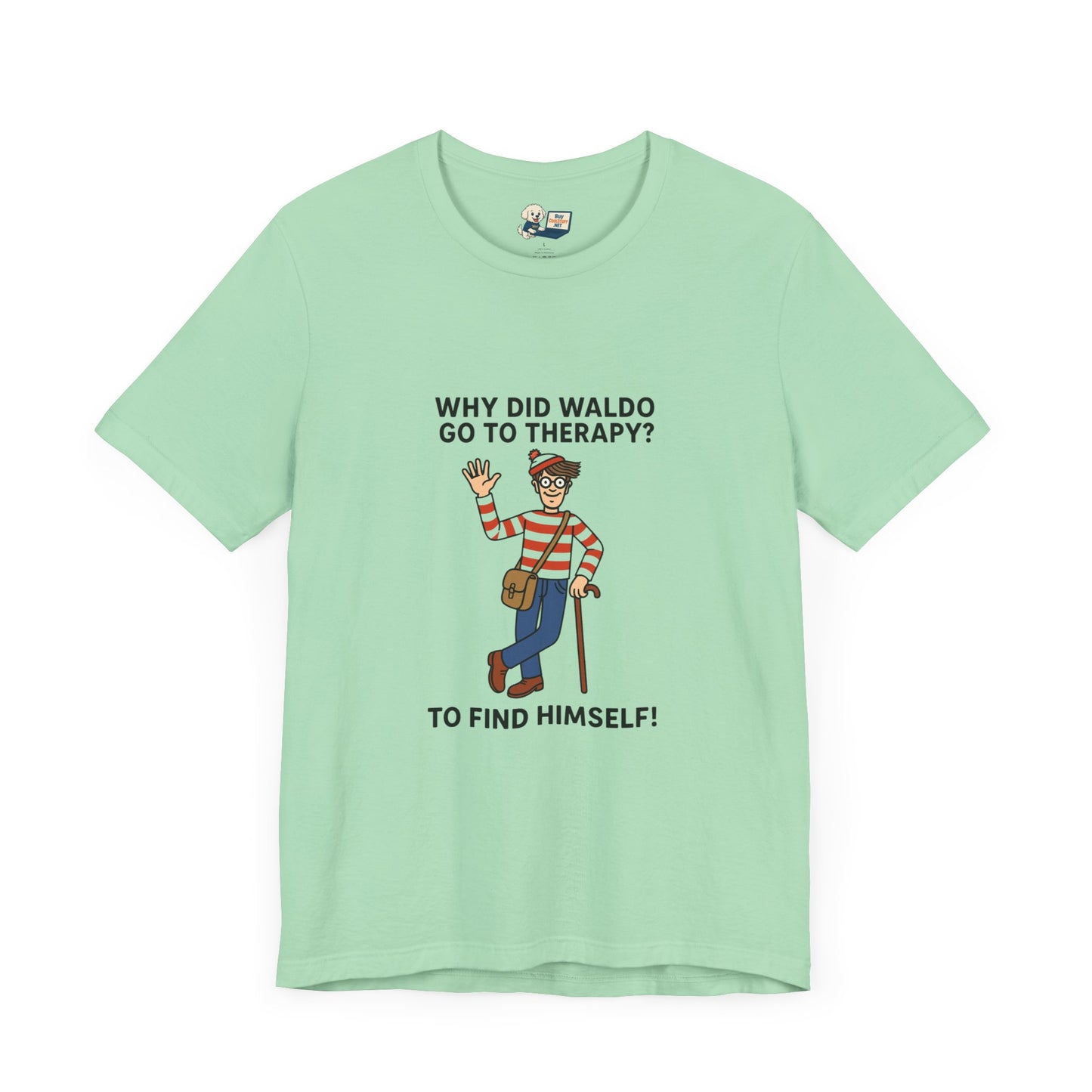 Mental Health "Waldo" Unisex Jersey Tee - Fun & Quirky Design for Everyday Heroes