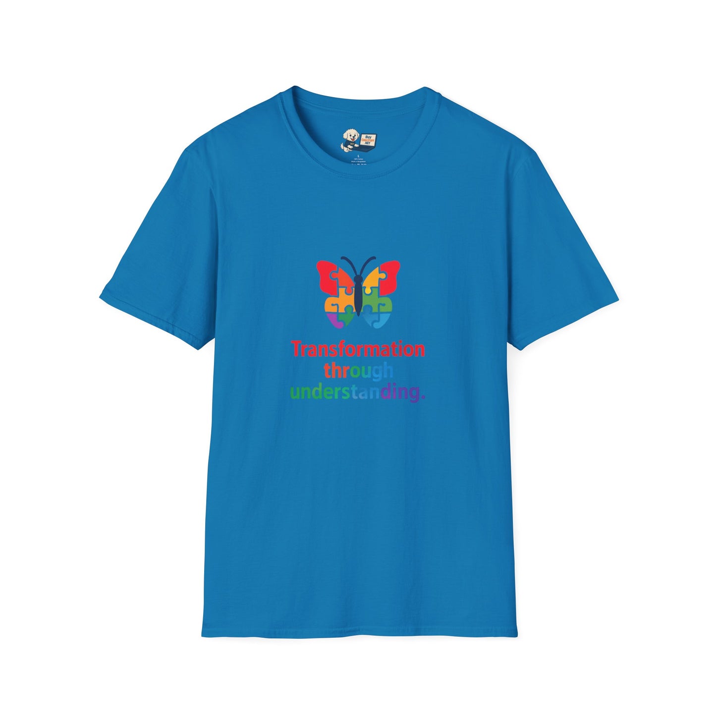 Autism Awareness - "Transformation Through Understanding" -  Unisex Softstyle T-Shirt (Various Colors)