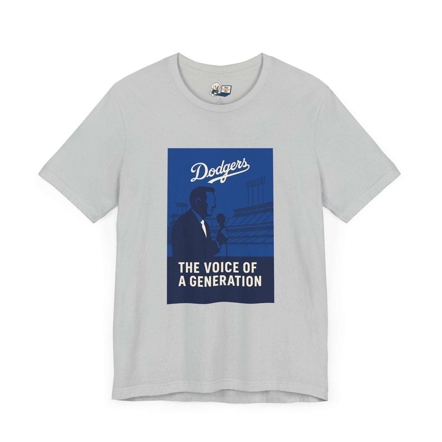 Dodgers Vin Scully "The Voice Of A Generation"  Tee - Unisex Jersey Short Sleeve