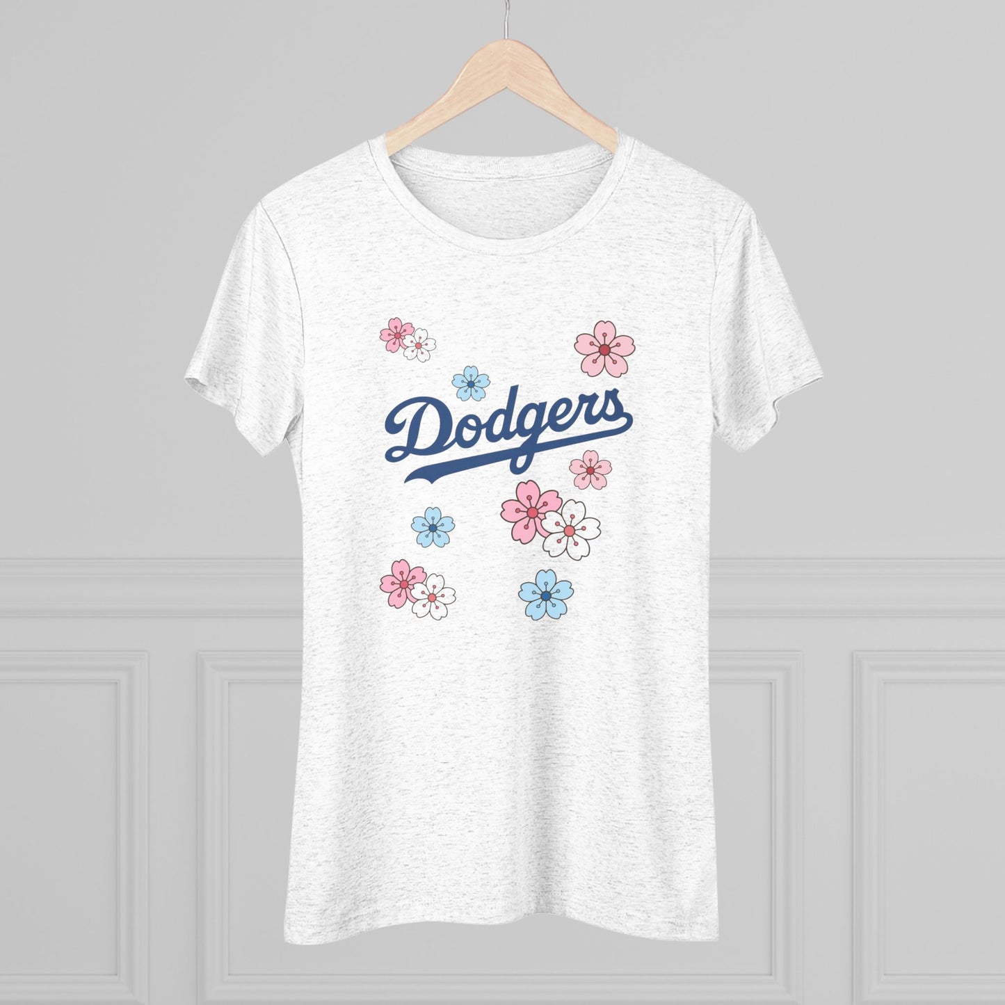 Stylish Women's Dodgers Cherry Blossom Tee - Look Cute and Bring the Flower Power!