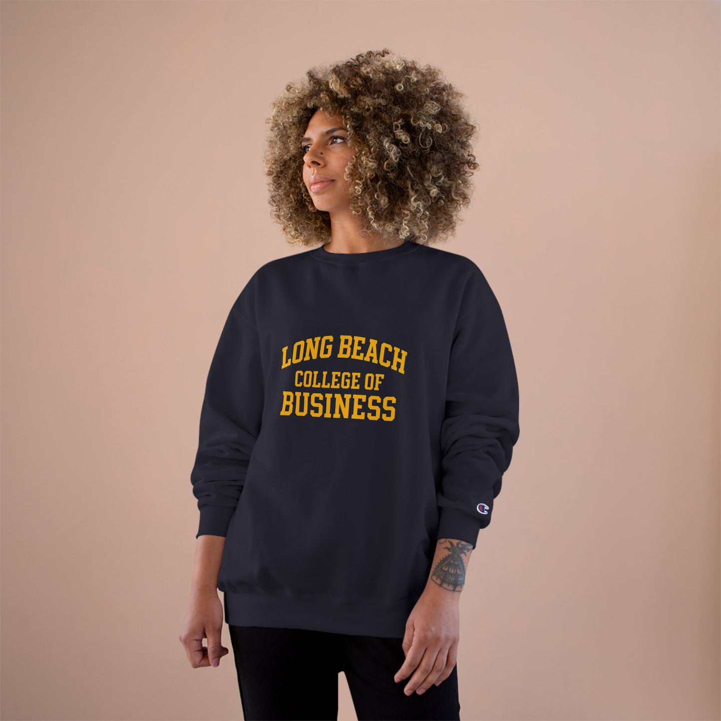 Long Beach College of Business Champion Sweatshirt - Comfortable & Stylish Crewneck for Students & Alumni