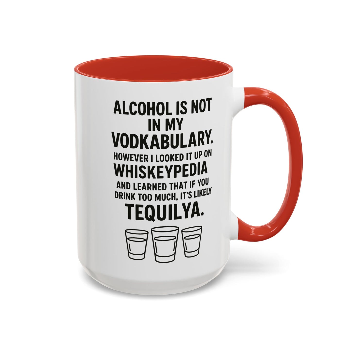 Funny "VODABULARY" Coffee Mug - 15oz - Perfect for Parties and Gifts