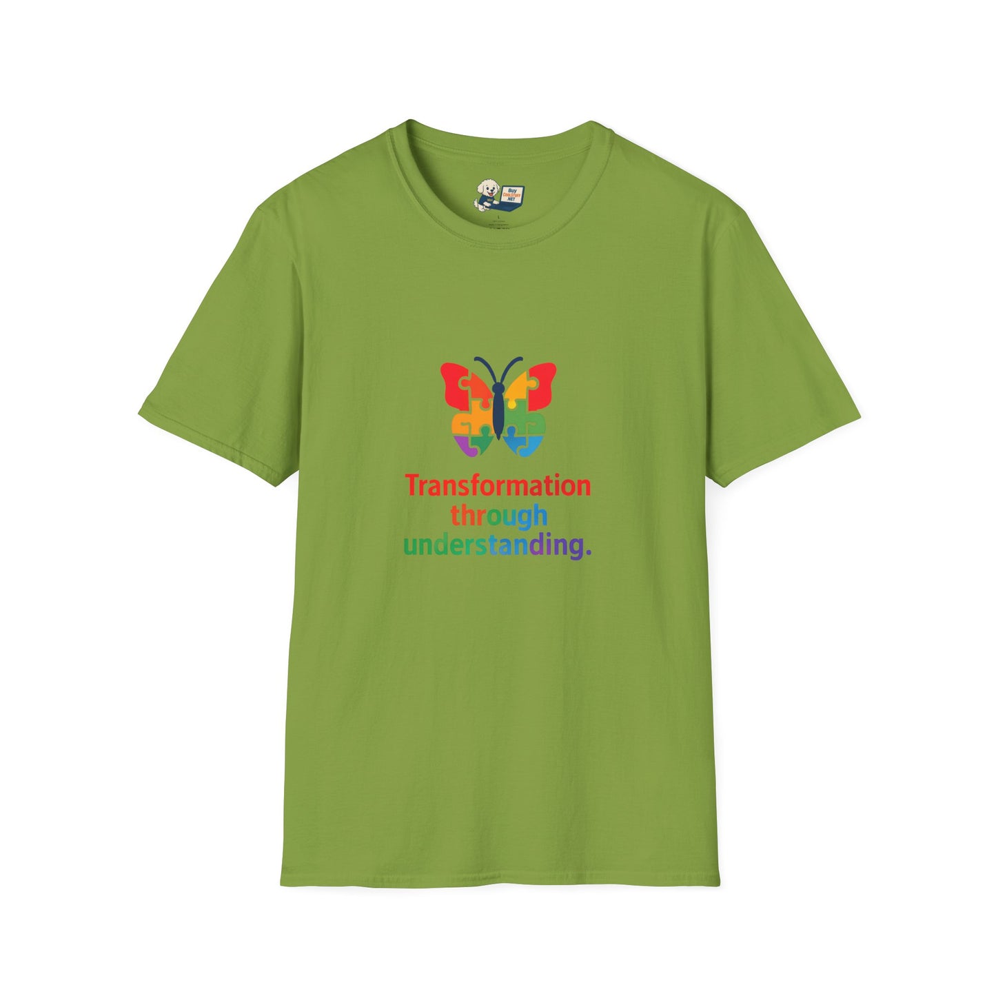 Autism Awareness - "Transformation Through Understanding" -  Unisex Softstyle T-Shirt (Various Colors)