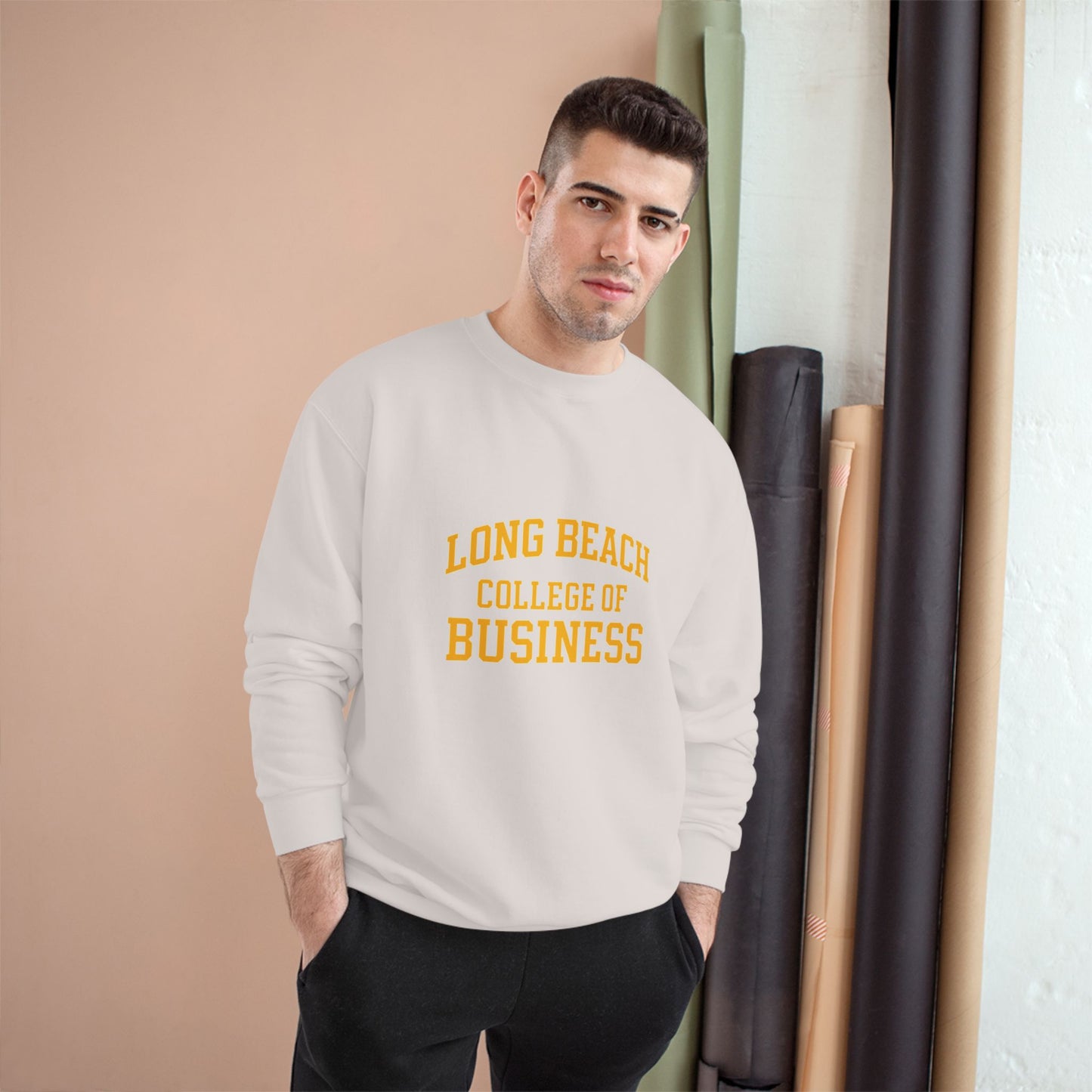 Long Beach College of Business Champion Sweatshirt - Comfortable & Stylish Crewneck for Students & Alumni