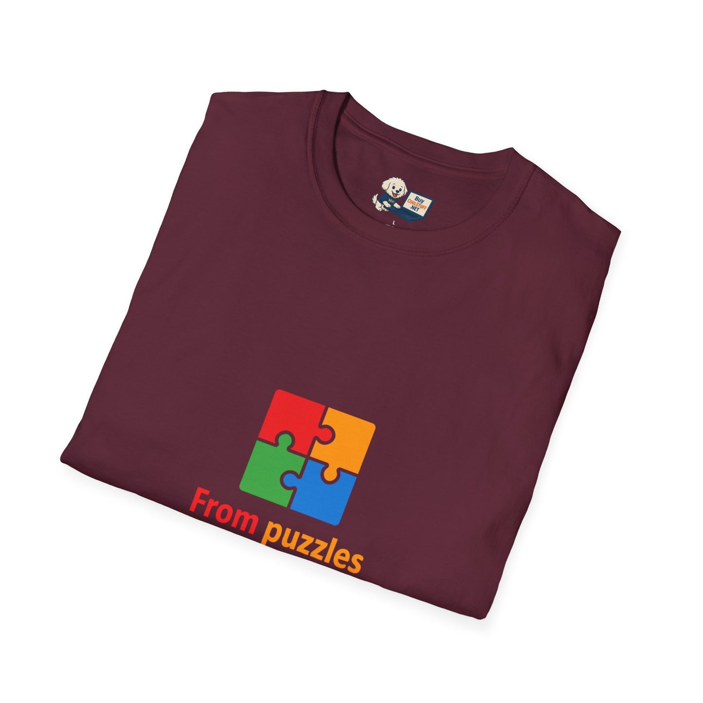 Autism Awareness - "From Puzzles to Possibilities" -  Unisex Softstyle T-Shirt (Various Colors)