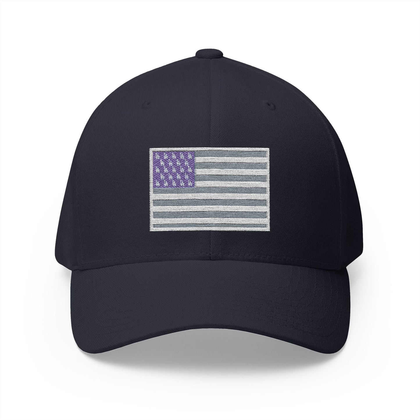 Dodgers American Flag with "LA" logo stars- Embroidered Baseball Cap - Original Design