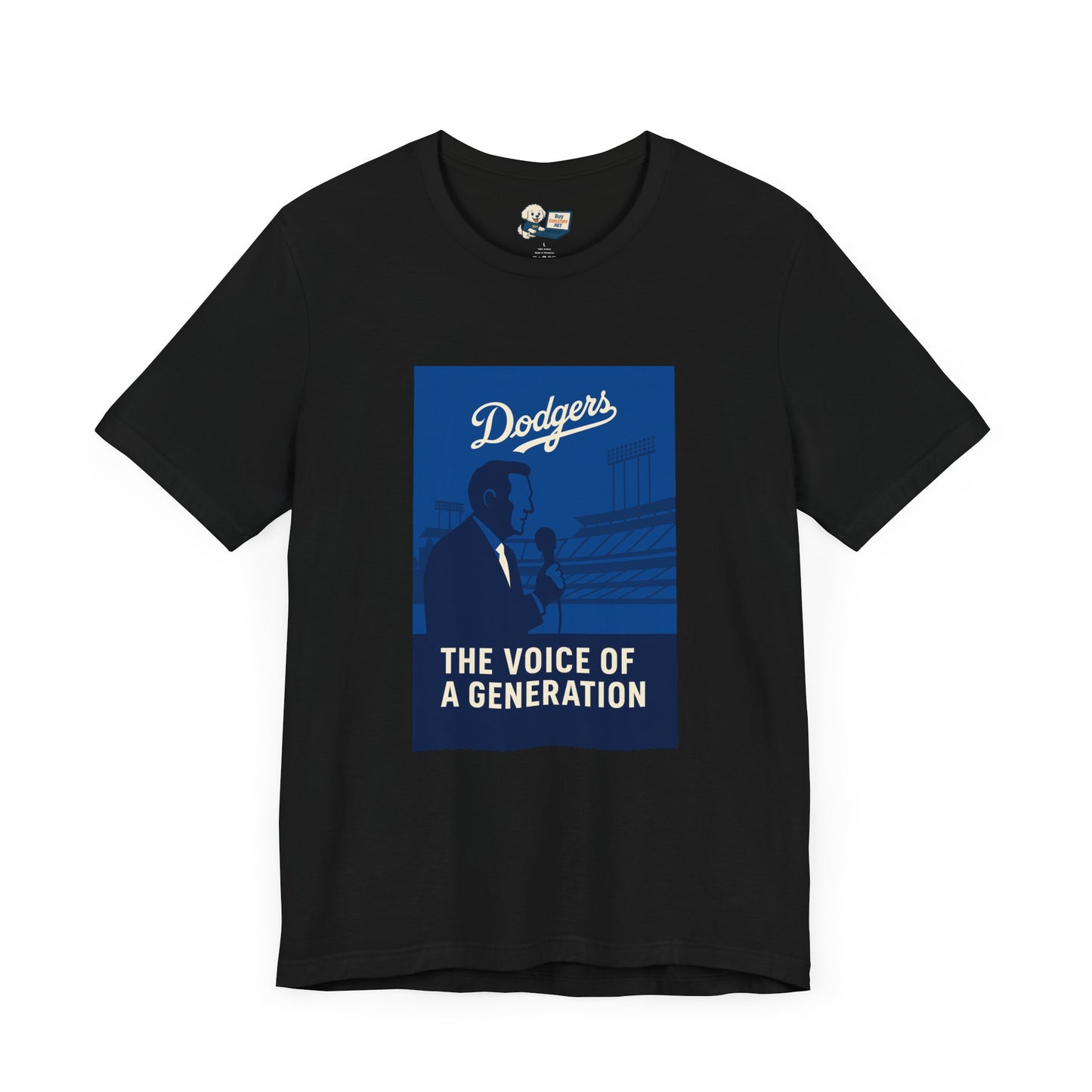 Dodgers Vin Scully "The Voice Of A Generation"  Tee - Unisex Jersey Short Sleeve