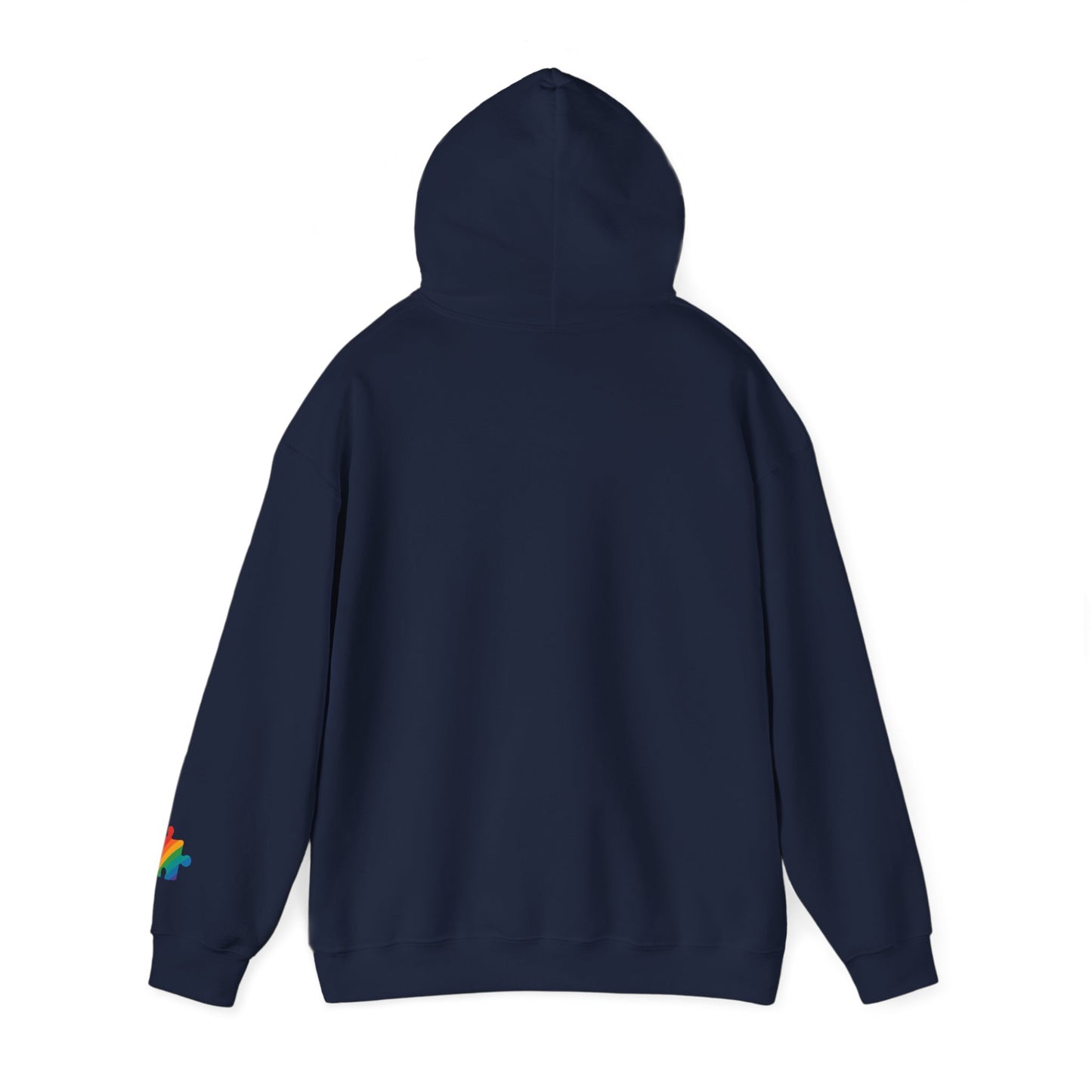 Autism Awareness - Unisex Hooded Sweatshirt - Colorful Ribbon Design